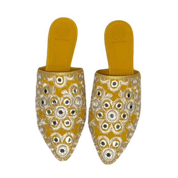 Tory Burch Shoes - NWT Tory Burch Elora Gold India Mirrored Flats Women’s Size 9.5